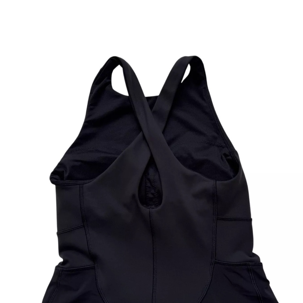 Lululemon Court Crush Tennis Skort Dress Sz 2 Black Built In Bra - Picture 7 of 9